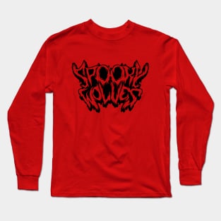 Spooky Wolves Logo (metal) Long Sleeve T-Shirt